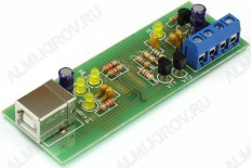 Радиоконструктор K-line адаптер USB RAM226M (универсальный адаптер К-L-линии) РадиоКит для подключения ПК к диагностическому каналу (К или L -линии) (ЭБУ) автомобиля по интерфейсу ISO-9141(ALDL)