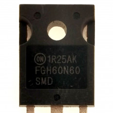 Транзистор FGH60N60SMD TO-247 FAIRCHILD MOS-N-IGBT+DI;Field Stop,,2е покол.;600V,120A/180A,1.9V,47ns/50ns,600W, 30ns,; Солнечные инверторы,сварка,ИБП, PFC,Telecom,