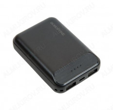 Аккумулятор внешний 10000mAh BT17 RayPower черный BOROFONE выход: 2*USB; 2.0A