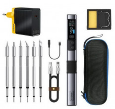 Паяльник с регулятором температуры Fnirsi HS-02A Set4 (20VDC; 100W)