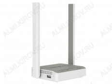Wi-Fi Маршрутизатор Keenetic 4G (KN-1211) KEENETIC Порт USB 2.0, поддержка 3G/4G-модемов, 2 внешние антенны Wi-Fi (5дБ), 4 разъема RJ-45, точка доступа Wi-Fi, 300 Мбит/с, белый корпус