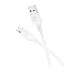 Кабель USB-Type-C, 1.0м, для зарядки и передачи данных, белый, BX113 Lenny