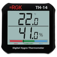 Термогигрометр TH-14 (Госреестр) RGK Измерение температуры: 0°С до + 50 °С; Измерение влажности: 10% до 95%