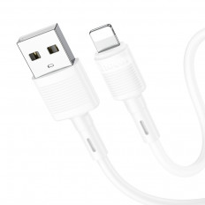 Кабель USB-Lightning, 1.0м, для зарядки и передачи данных, белый, X83 Victory