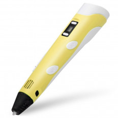 3D ручка "PM-TYP01" Цвет - желтая ПОМОЩНИК Питание-12V,3А,/Рабочая температура:160-230°C/Размер ручки:18х7см (гарантия 2 недели)