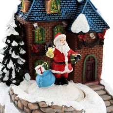 Фигура световая "Горный домик с Дедом Морозом" (Y3-26)