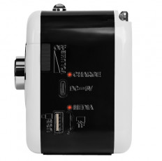 Радиоприемник RPR-033 WHITE RITMIX УКВ 88,0-108.0МГц; Bluetooth; USB, AUX; Питание от аккумулятора 18650(в комплекте. Зарядка через шнур USB