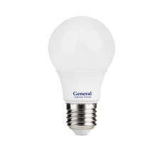 Лампа светодиодная 220В/ 10,0Вт/ E27/ 6500K (холодный белый) GLDEN-WA60-10-230-E27-6000 (662202) General