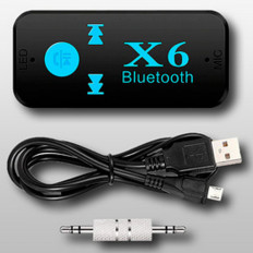 Bluetooth-Aux аудио ресивер X6 Питание USB или адаптер 5В 0,5А