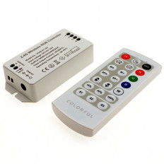 Контроллер для RGB модулей/лент SW-RGB-2.4G-16A, ИК-пульт (021380) SWG RF; 12/24V;