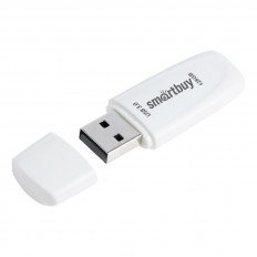 Карта Flash 128 Gb колп (Scout White) Smartbuy с колпачком; USB 3.0