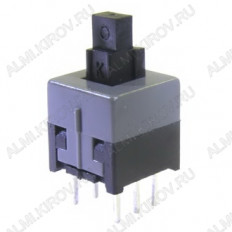 Кнопка PS-850N (без фикс.) 8.5x8.5x14mm; 0.1A/30VDC; 6pin