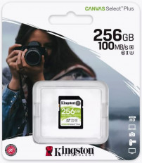 Карта SDXC 256Gb (Class 10) Canvas Select Plus 100MB/s KINGSTON USB 2.0