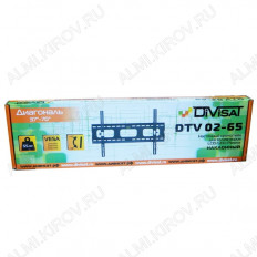 Кронштейн для LED телевизора наклонный 37"-70" (DTV 02-65) DIVISAT Макс.нагрузка 55кг; крепление VESA 200х200,400х400,600х400; от стены 78 мм; угол наклона 0-15°; цвет черный