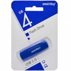 Карта Flash USB 4 Gb (Scout Blue) (SB004GB2SCB) Smartbuy с колпачком; USB 2.0