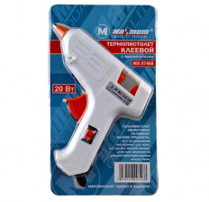 Пистолет для термоклея (d=7мм) 20W MX07475 Maximum Quality Tools с выключателем; производительность: 3-5 г/мин.