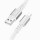 Кабель USB-Lightning, 1.0м, для зарядки и передачи данных, белый, (X85) HOCO 2,4A, ТПЭ (TPE), толстый кабель 6.0мм