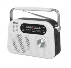 Радиоприемник RPR-045 WHITE RITMIX УКВ(FM) 87.5-108МГц; СВ(MW) 522-1620МГц; КВ(SW) 9,5-18МГц ; Bluetooth; USB, microSD; питание от аккумулятора 18650(в комплекте). Зарядка через шнур USB