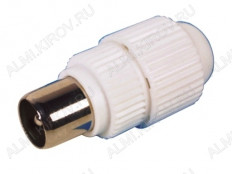 Разъем антенный штекер на кабель пластик без пайки под обжим ("орешек") (346)