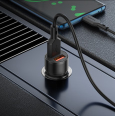 Автомобильное зарядное устройство с выходом 2*USB, 2.4A, черный, BZ19 Wisdom BOROFONE Uвх=12-24V, Uвых=DC5V/2.4A, 12W