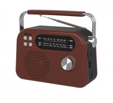 Радиоприемник RPR-045 CHOCOLATE RITMIX УКВ(FM) 87.5-108МГц; СВ(MW) 522-1620МГц; КВ(SW) 9,5-18МГц ; Bluetooth; USB, microSD; питание от аккумулятора 18650(в комплекте). Зарядка через шнур USB