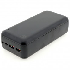 Аккумулятор внешний 30000mAh 30PB101 чёрный, QC3.0, PD BC выход: USB, Type-C; вход: Micro-USB,Type-C;