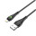 Кабель USB-Lightning, 1.0м, для зарядки и передачи данных, чёрный, (BX65) BOROFONE 2.4A, силикон, индикатор