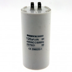 Конденсатор пусковой 120мкФ 450В CBB-60 (К78-17) клеммы