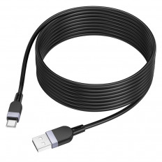 Кабель USB-Type-C, 3.0м, для зарядки и передачи данных, черный, X109 Energy