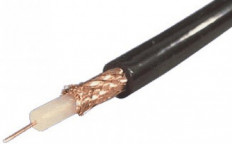 Кабель RG-58C/U (50 Ом) черный SURMOUNT Cu19*0,18; ALP+Cu64%; PVC5,0 (100м в бухте)