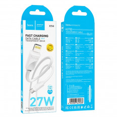 Кабель Type-C-Lightning, 1.0м, X114 Energy, для зарядки и передачи данных, белый, 
PD27W