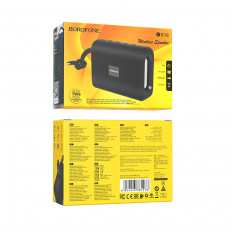 Колонка портативная BR18 Encourage, черный BOROFONE Выходная мощность 5Вт; Bluetooth, USB, micro SD, AUX; Встроенный АКБ 1200mAh;