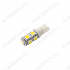 Лампа светодиодная (A43)T10 (LED063) 12V (цвет белый) автомобильная
