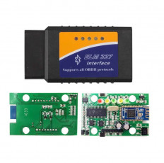 KIT K-line адаптер Bluetooth v1.5 ELM327 (универсальный автосканер OBDII) OEM чип PIC18F25K80; для диагностики автомобилей, поддержка SAE J1850 PWM, SAE J1850 VPW, ISO 9141-2, ISO14230-4 KWP, ISO15765-4 CAN; поддержка только Android
