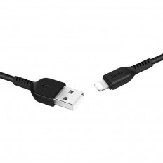 Кабель USB-Lightning, 2.0м, для зарядки и передачи данных, чёрный, (X20) HOCO 2.0A, ПВХ (PVC), ...