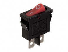 Сетевой выключатель SC-766 ON-OFF красный с фиксацией 19,2*6,8mm; 6A/250V; 2 pin