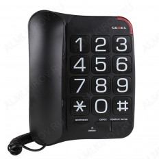 Телефон TX-201, черный (Уценка! мятая упаковка) TEXET