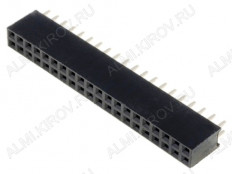 Разъем PBD-40 Гнезда на плату,2х20 конт.,шаг 2.54mm