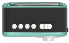 Радиоприемник RPR-033 AZURE RITMIX УКВ 88,0-108.0МГц; Bluetooth; USB, AUX; Питание от аккумулятора 18650(в комплекте. Зарядка через шнур USB