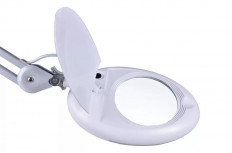 Лупа настольная (5x) d=125mm с LED-подсветкой, с крышкой ZD-140A S-LINE Увеличение: 5х; Диаметр линзы: 125mm; LED-подсветка (220V); на струбцине