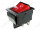 Сетевой выключатель RWB-502-20A ON-OFF красный с фиксацией с подсветкой (36-2340) 27,8*21,8mm; 20A/250V; 4 pin