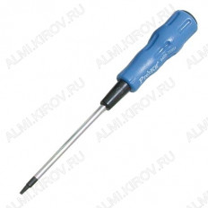 Отвертка Torx T9H, 80мм, Cr-Mo-V, с отверстием, прецизионная, 89400-T09H