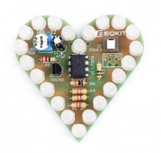 KIT Светодиодное сердце (на базе LM358) No name Питание: 9...12VDC; Ток потребления: до 150mA