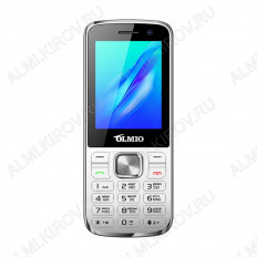 Мобильный телефон Olmio M22 (серебро) OLMIO 2 SIM; Дисплей 2.4"; АКБ 1000mAh; Bluetooth; слот microSD; камера; фонарик