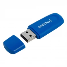 Карта Flash USB 16 Gb (Scout Blue) SMART BUY с колпачком; USB 2.0