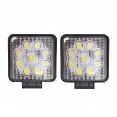 Комплект LED фар 27W (G8012) (в комплекте 2шт) направленный свет