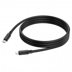 Кабель Type-C-Type-C, 1.0м, для зарядки и передачи данных, чёрный, (BX81) BOROFONE 3.0A, ПВХ (PVC), быстрая зарядка(PD 60W)