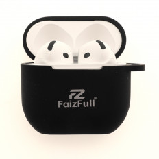 Наушники беспроводные TWS FaizFull-A.Pods 4, активное шумоподавление (ANC+ENC), вкладыши,бел./черн