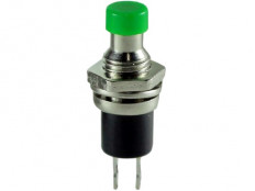 Кнопка RWD-301 OFF-(ON) зеленая, без фиксации d=7.2mm; 0.5A/250VAC; 2pin