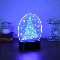Фигура световая "Ёлочка" Мульти светодиодная; 18,5х14 см, 1 LED, USB